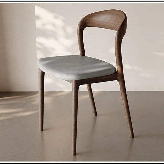 Italian Solid Wood Dining Chairs for Home Use, Medieval Style, Backrest Chair, High-quality Designer Hotel Dining Study Chair